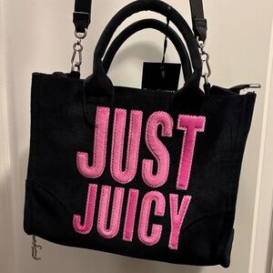 Juicy Couture Black Tote with Pink Accents
